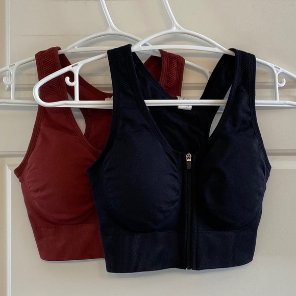 90 Degree by Reflex 2 Pack Full Zip Seamless Bra - Picture 4 of 7